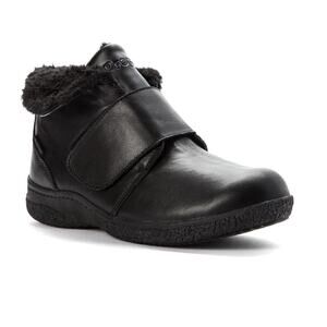 Propet Harlow Winter Boots 10 Black Leather NWT Ankle Booties Comfort Insulated